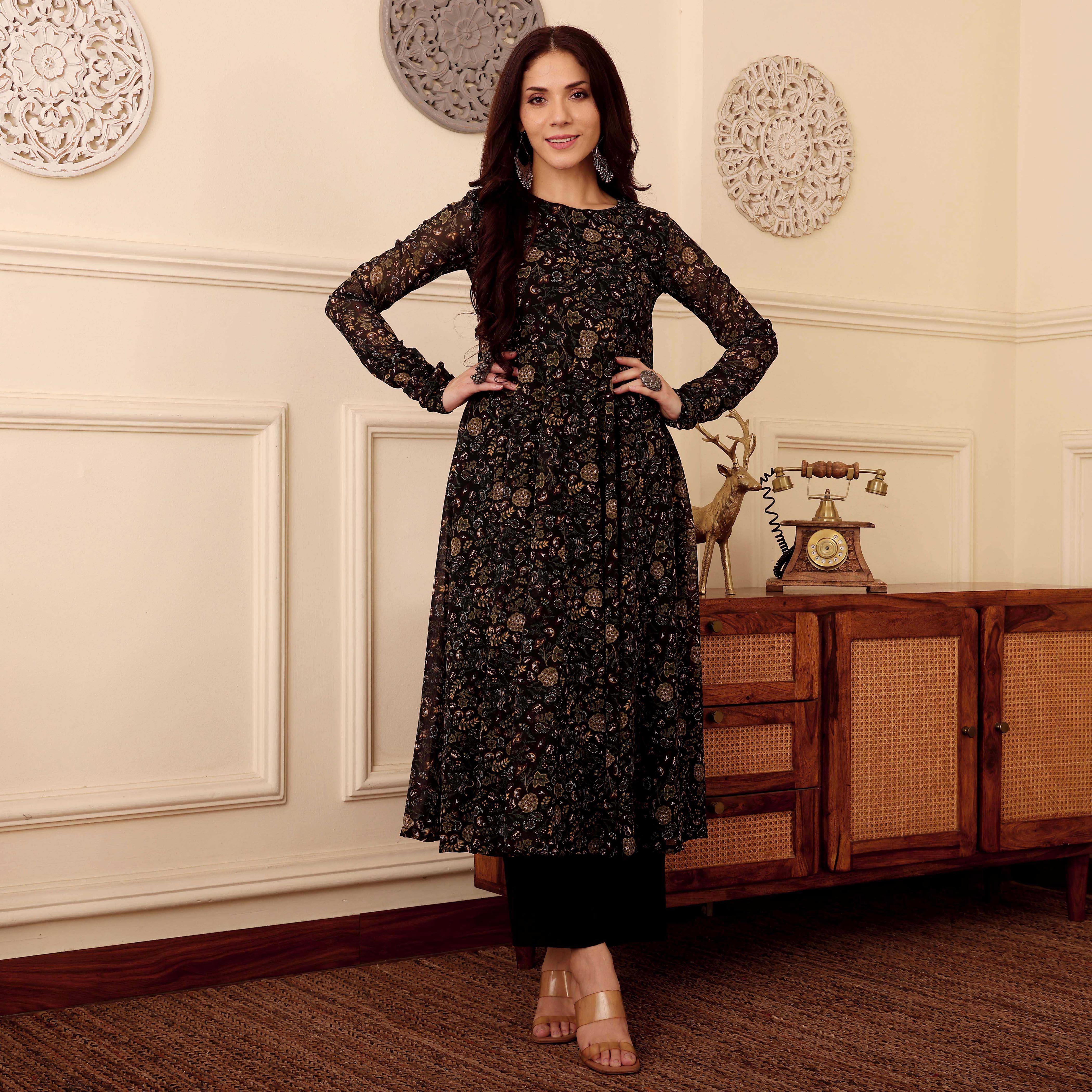 Shajha Georgette Kurta