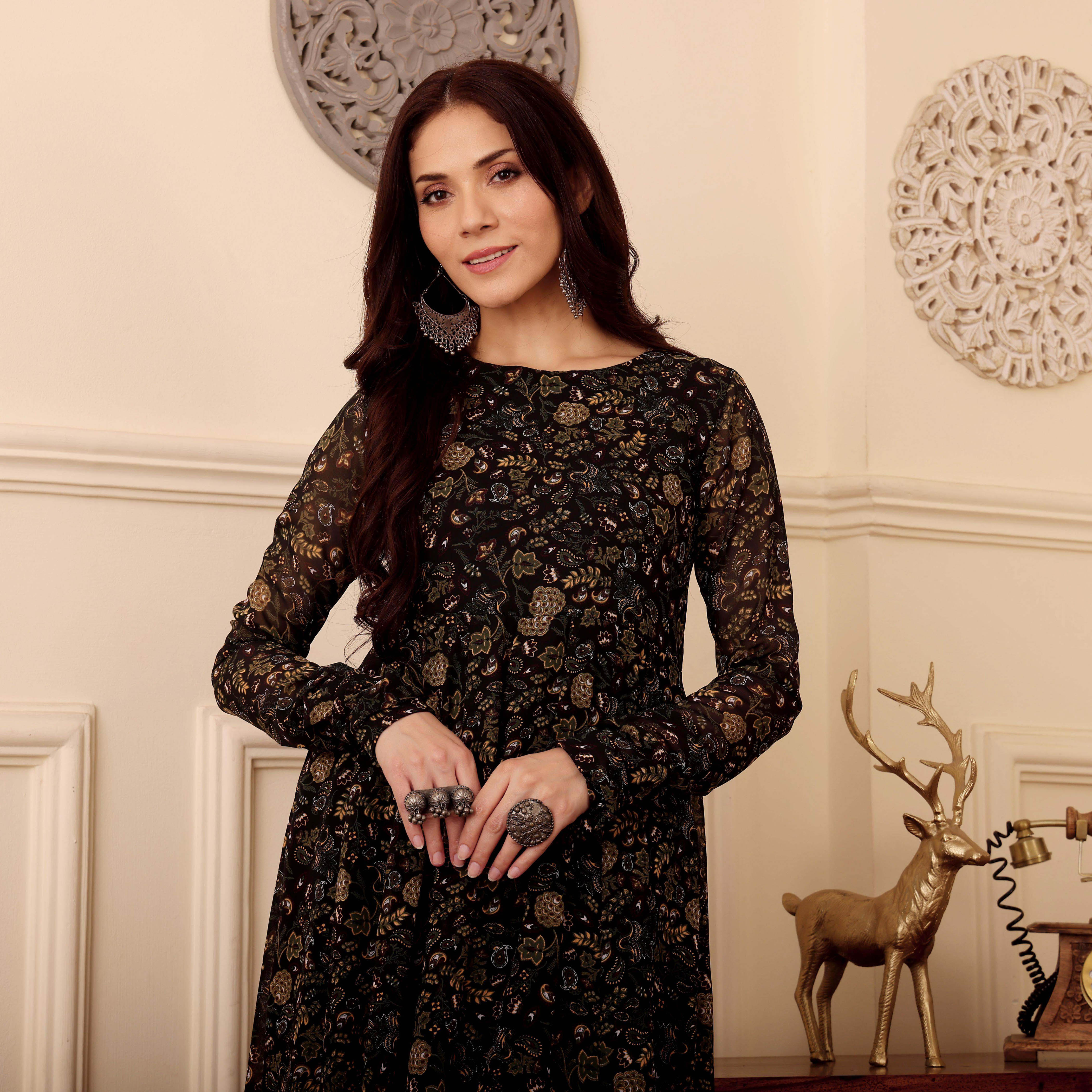 Shajha Georgette Kurta