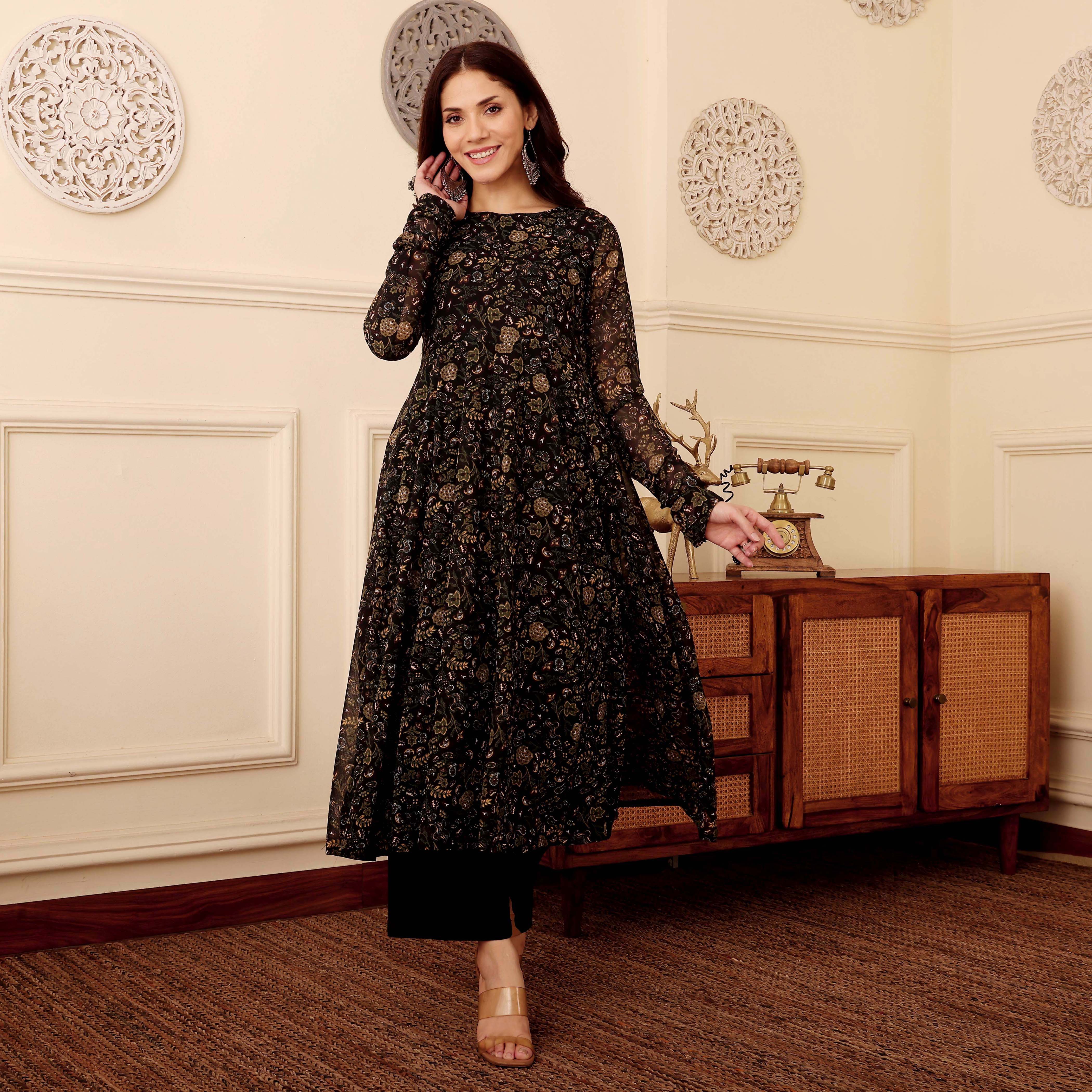 Shajha Georgette Kurta
