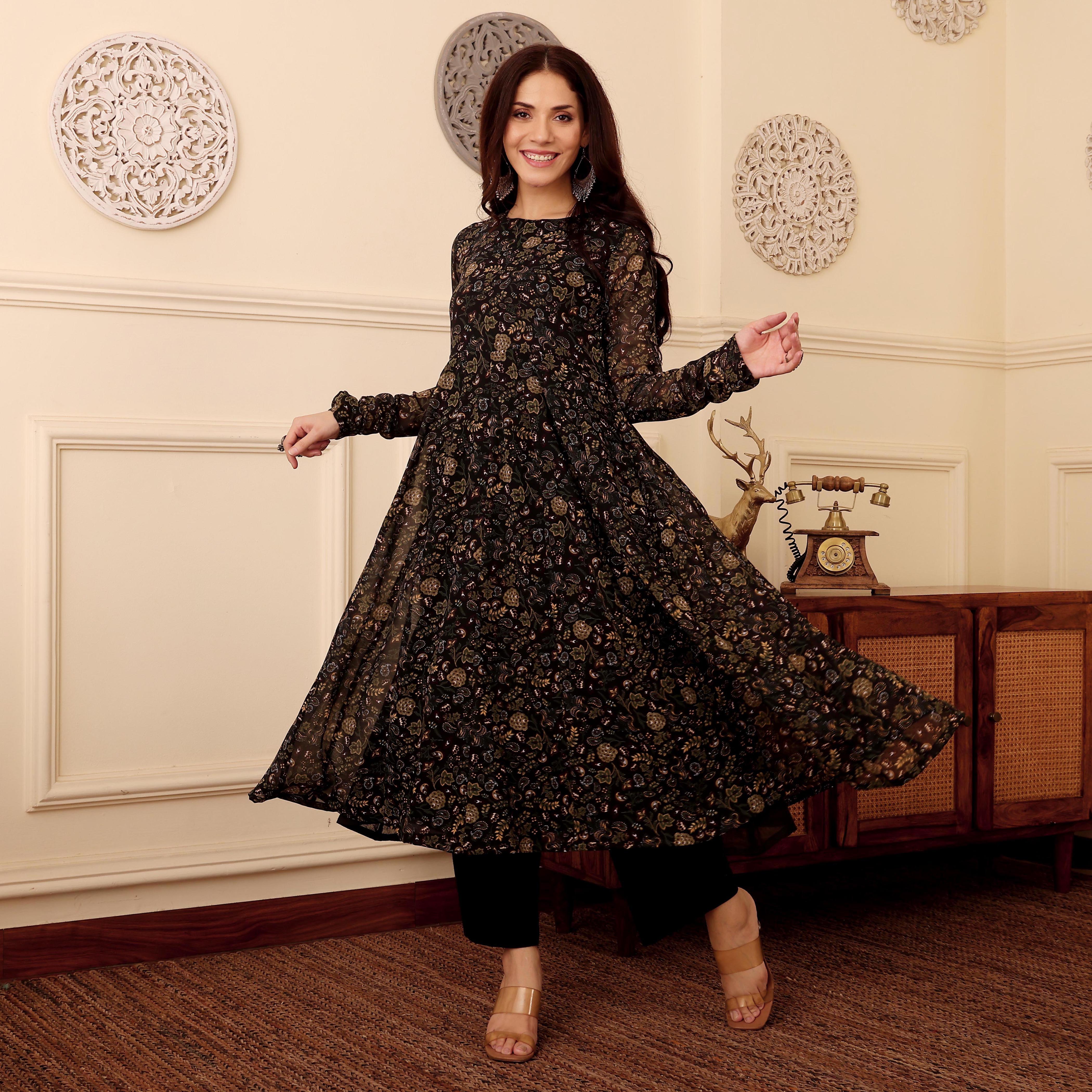 Shajha Georgette Kurta