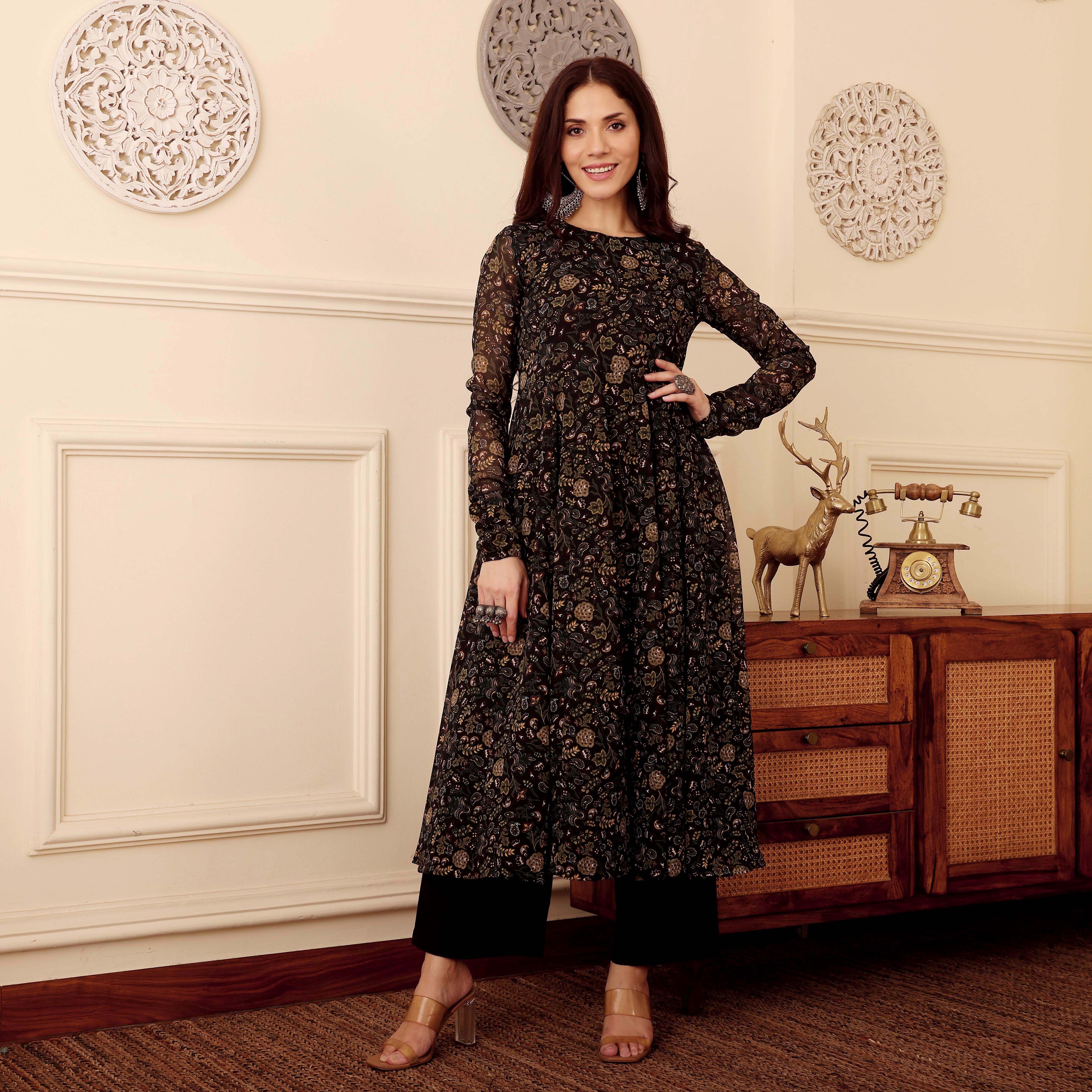 Shajha Georgette Kurta