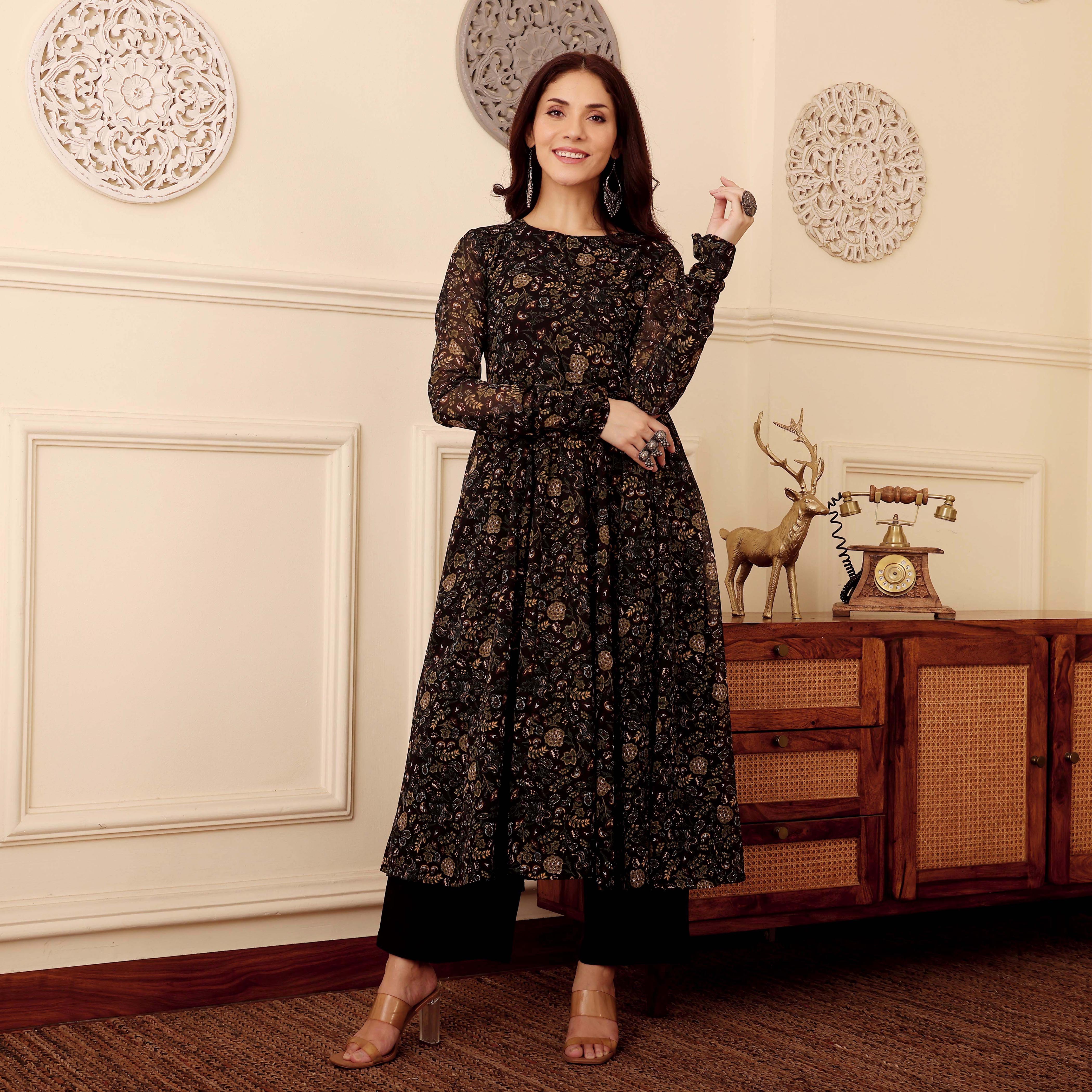 Shajha Georgette Kurta