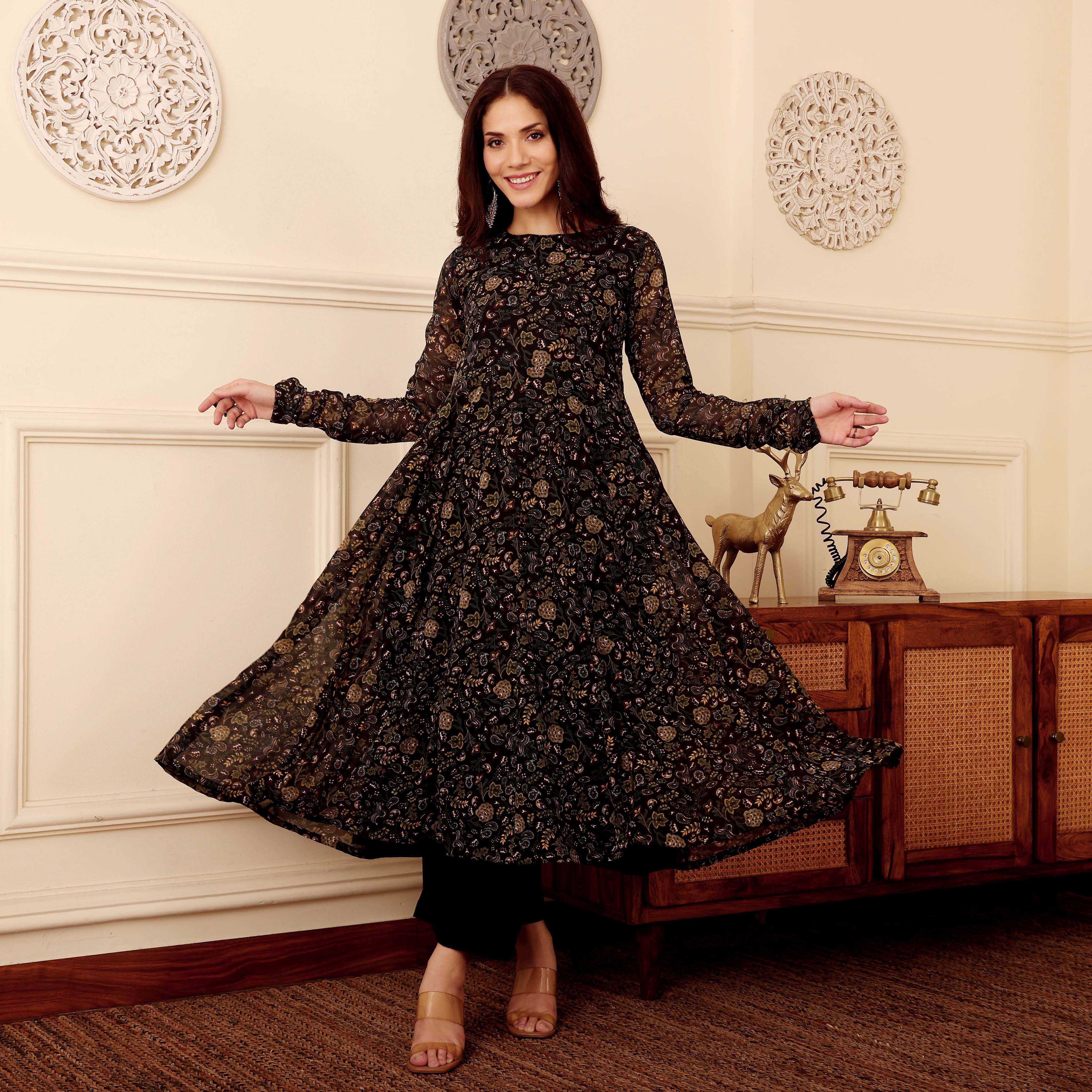 Shajha Georgette Kurta
