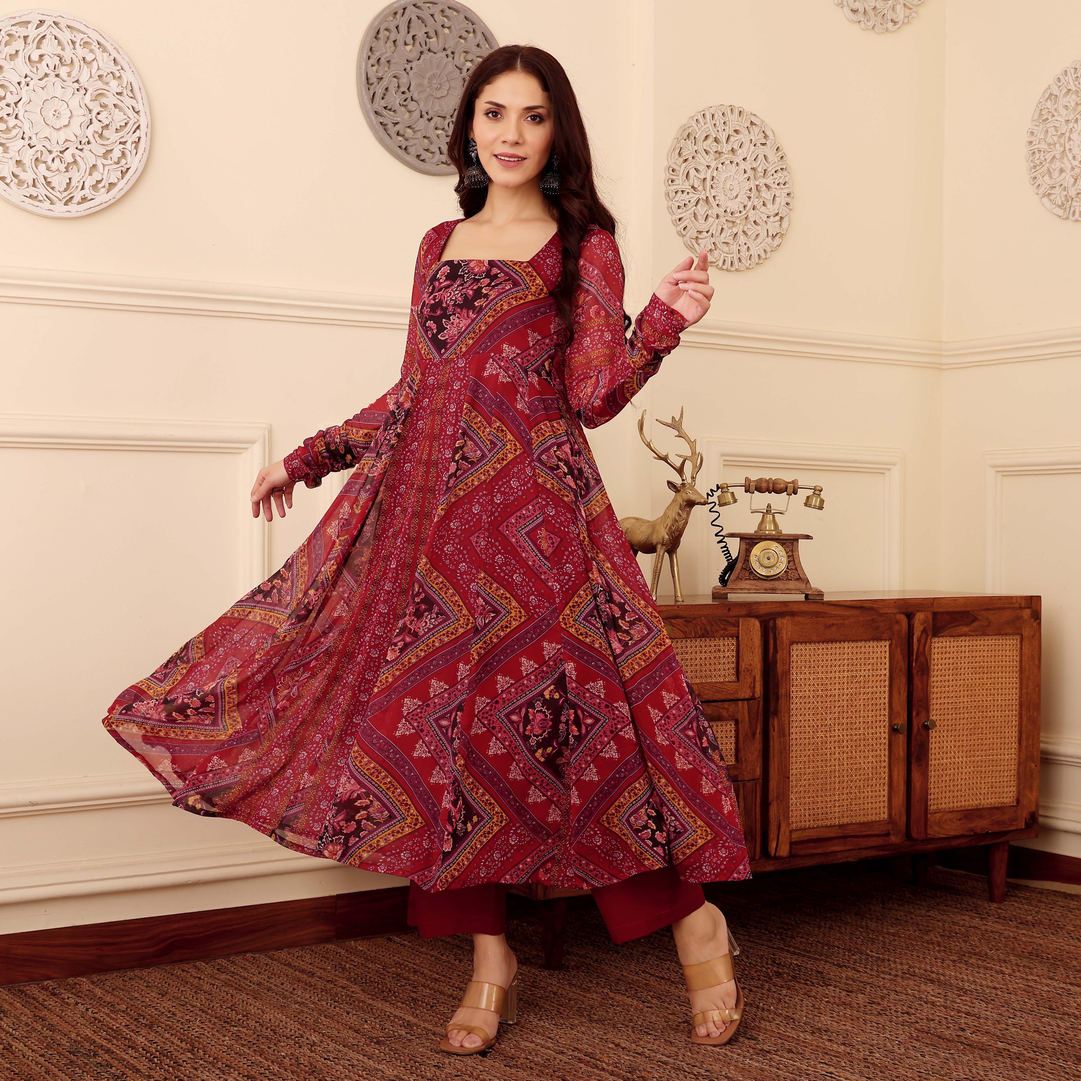 Avidaa Georgette Kurta