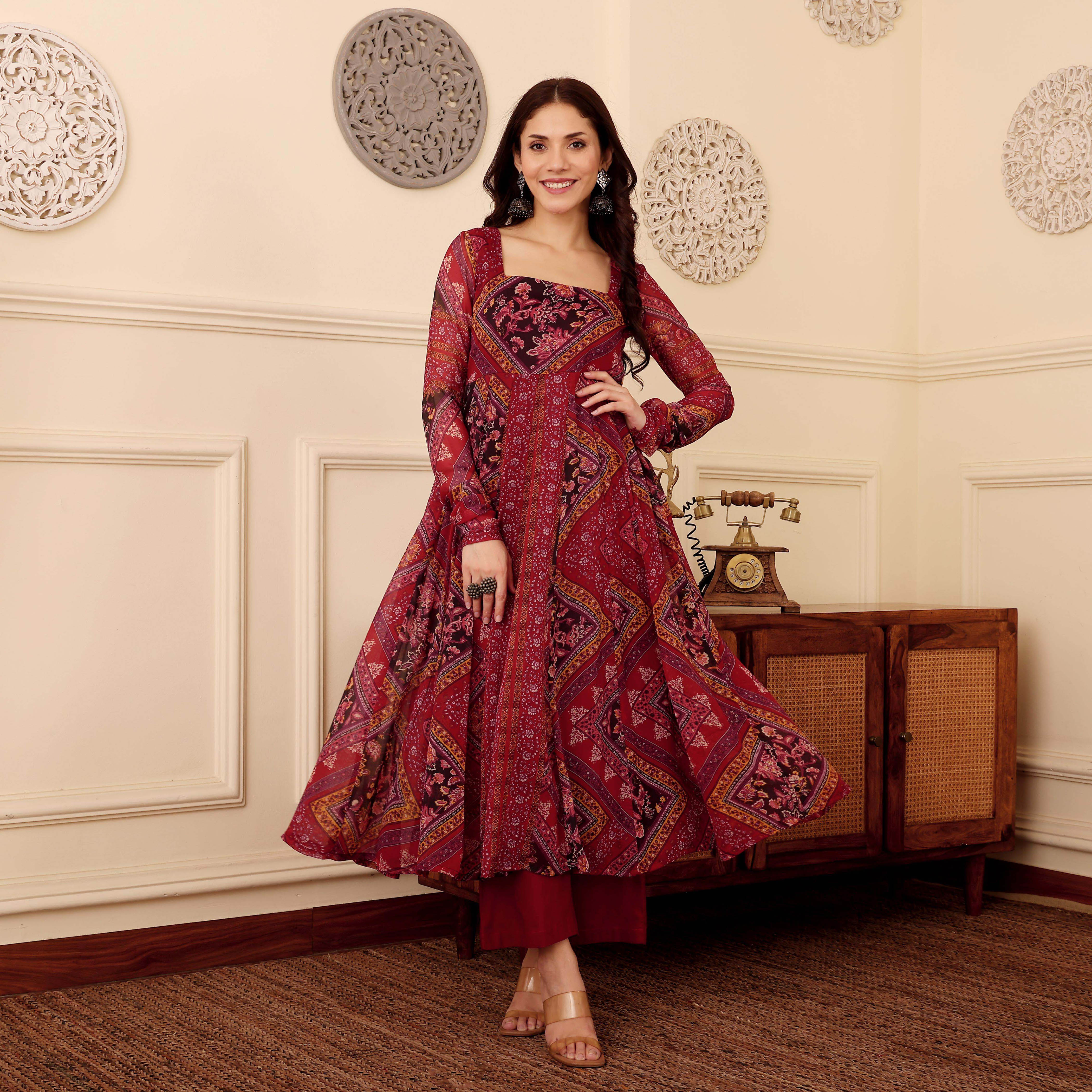 Avidaa Georgette Kurta