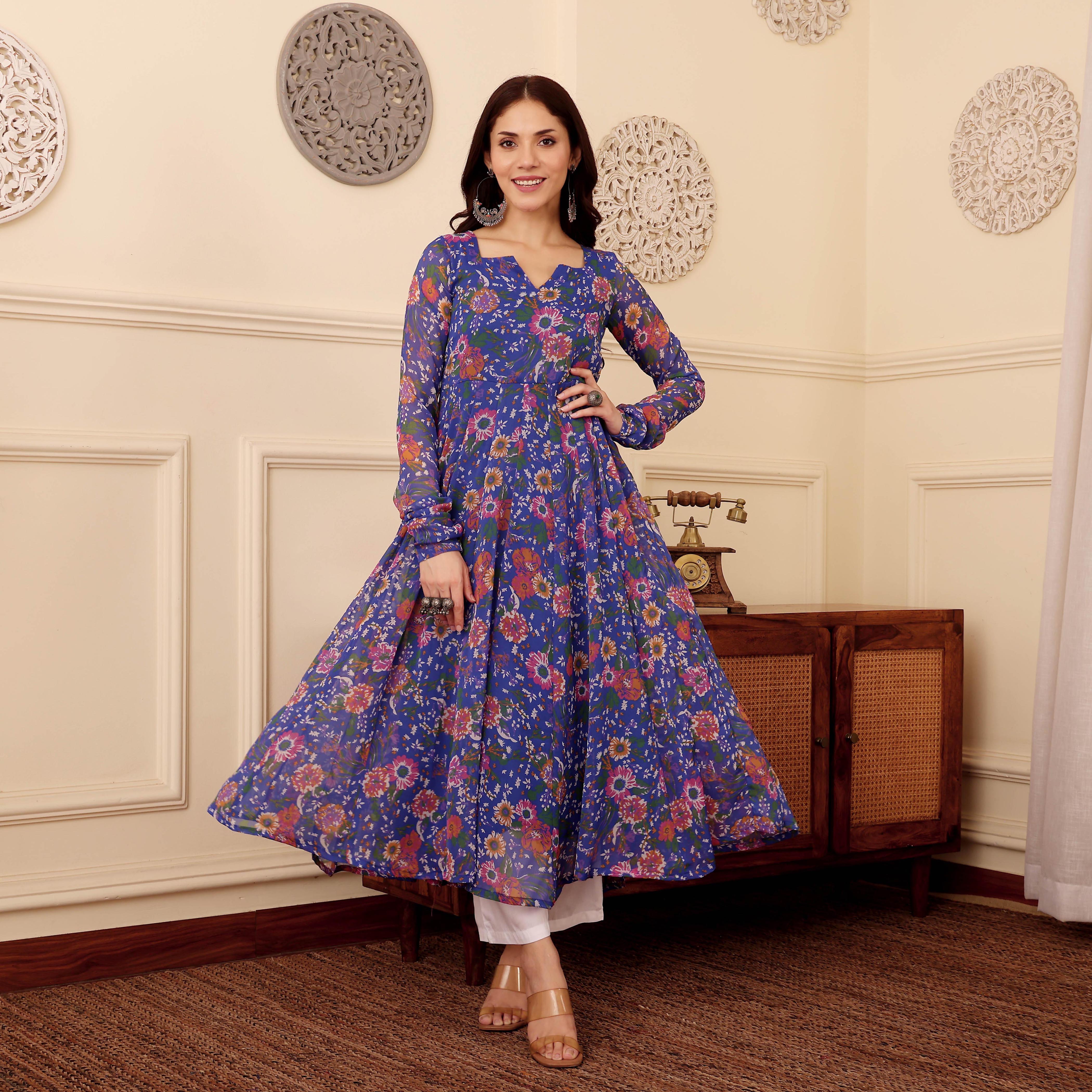 Zanita Georgette Kurta