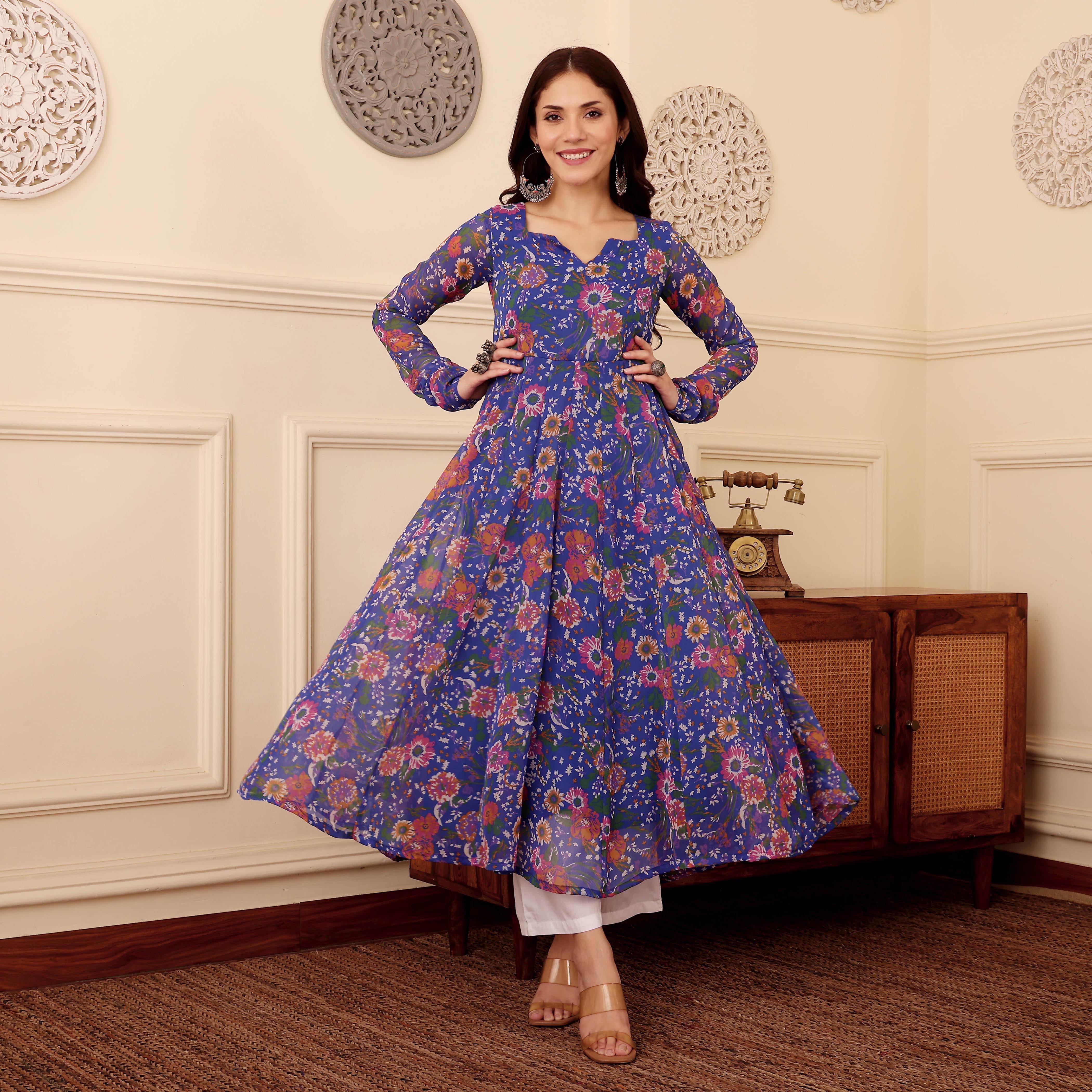 Zanita Georgette Kurta