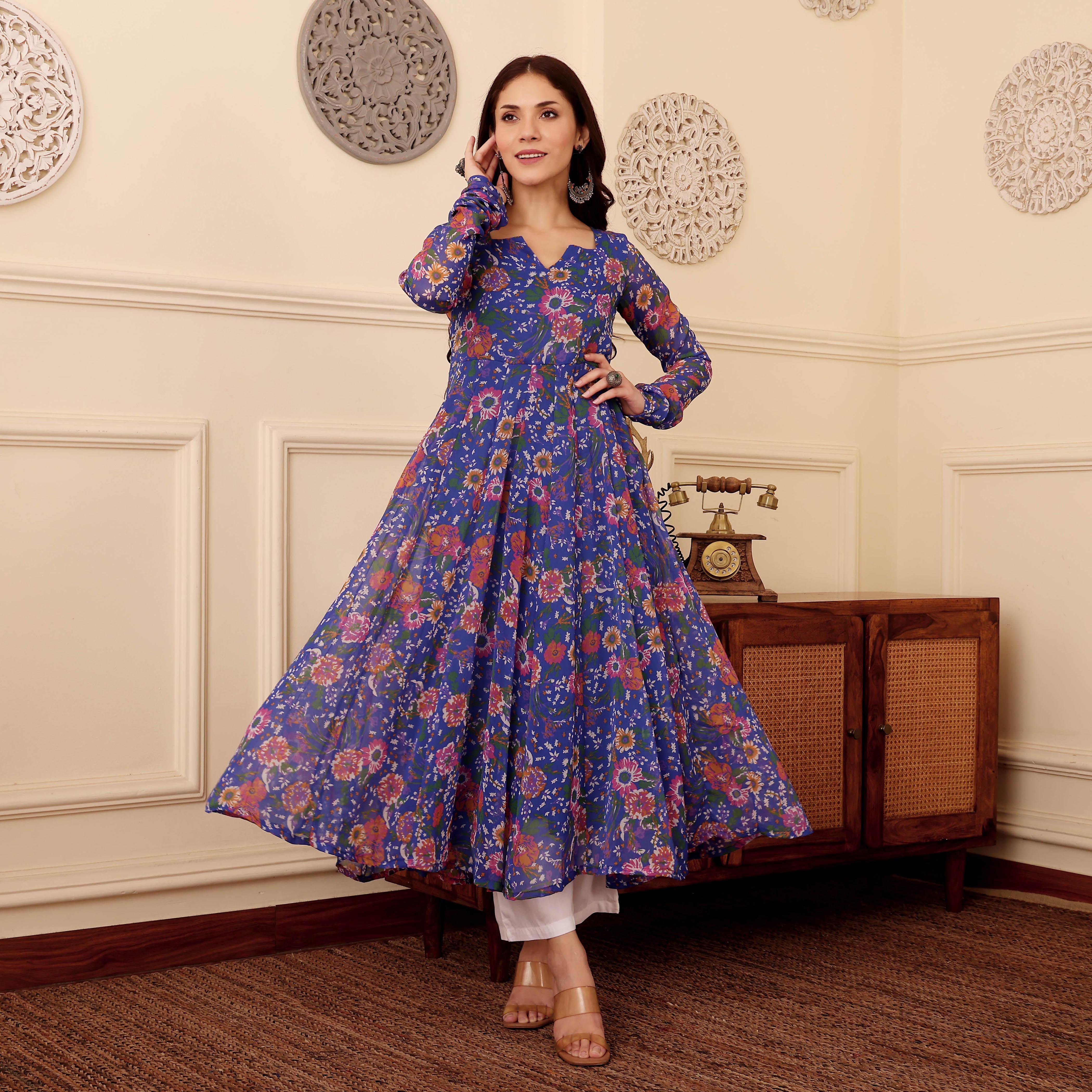 Zanita Georgette Kurta