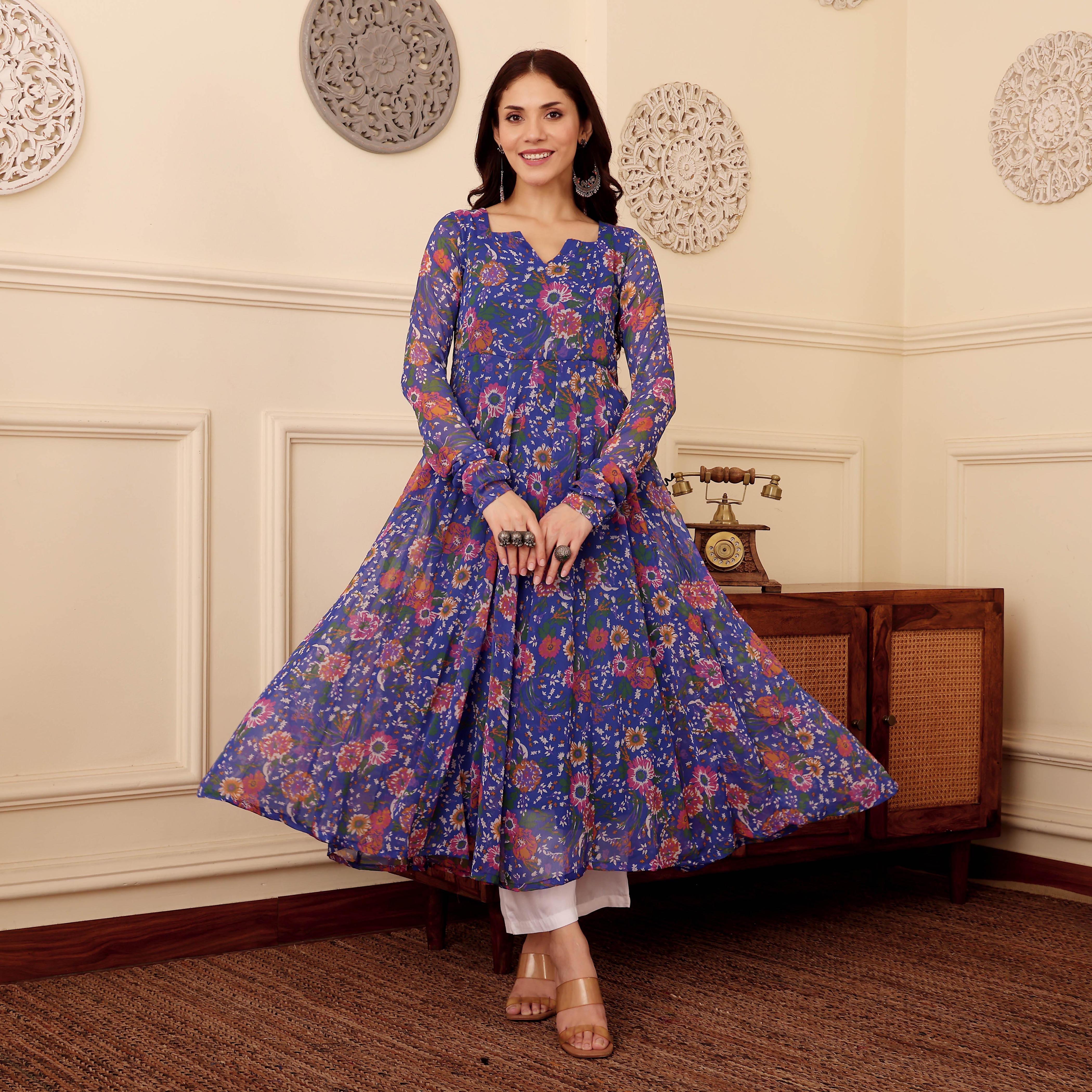 Zanita Georgette Kurta