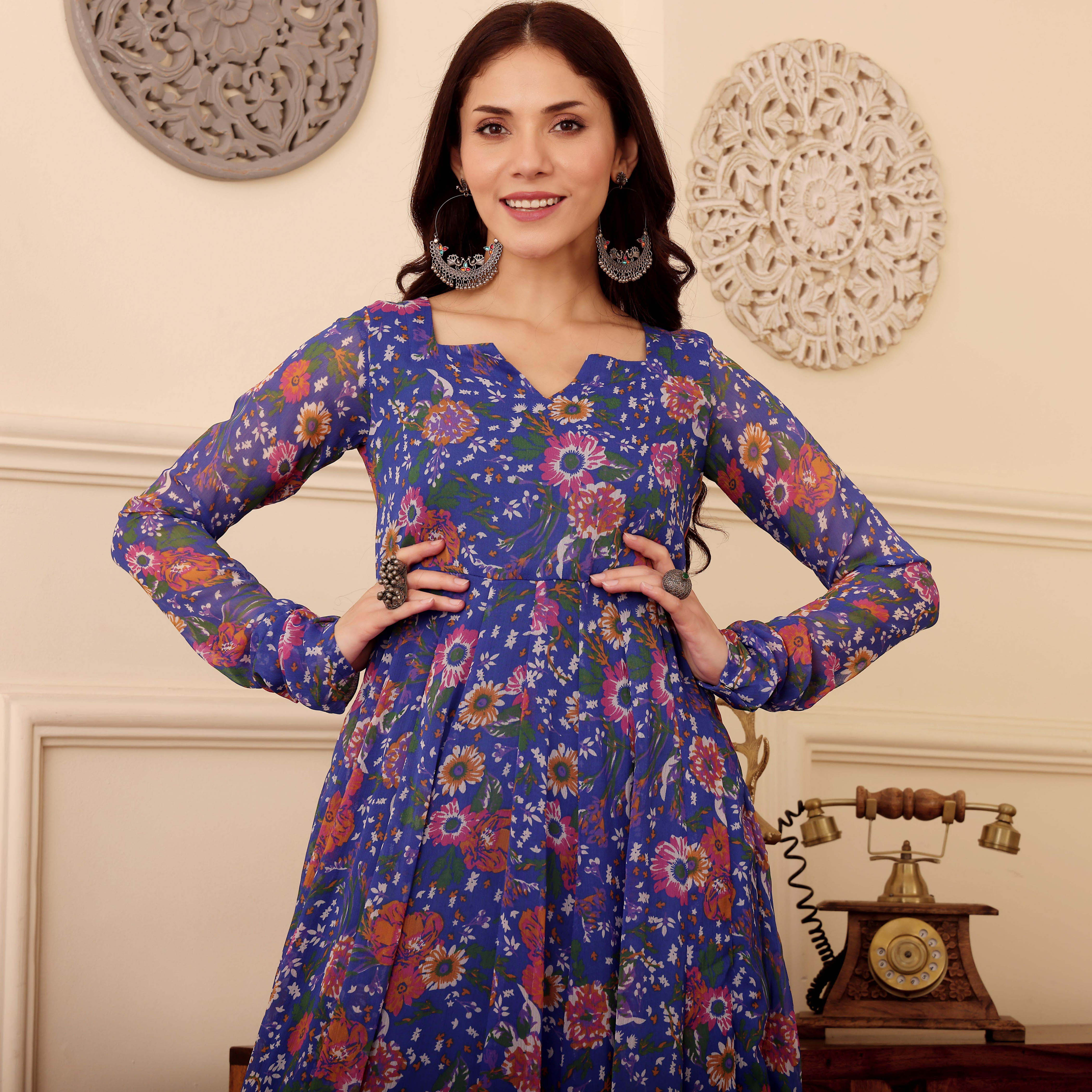 Zanita Georgette Kurta