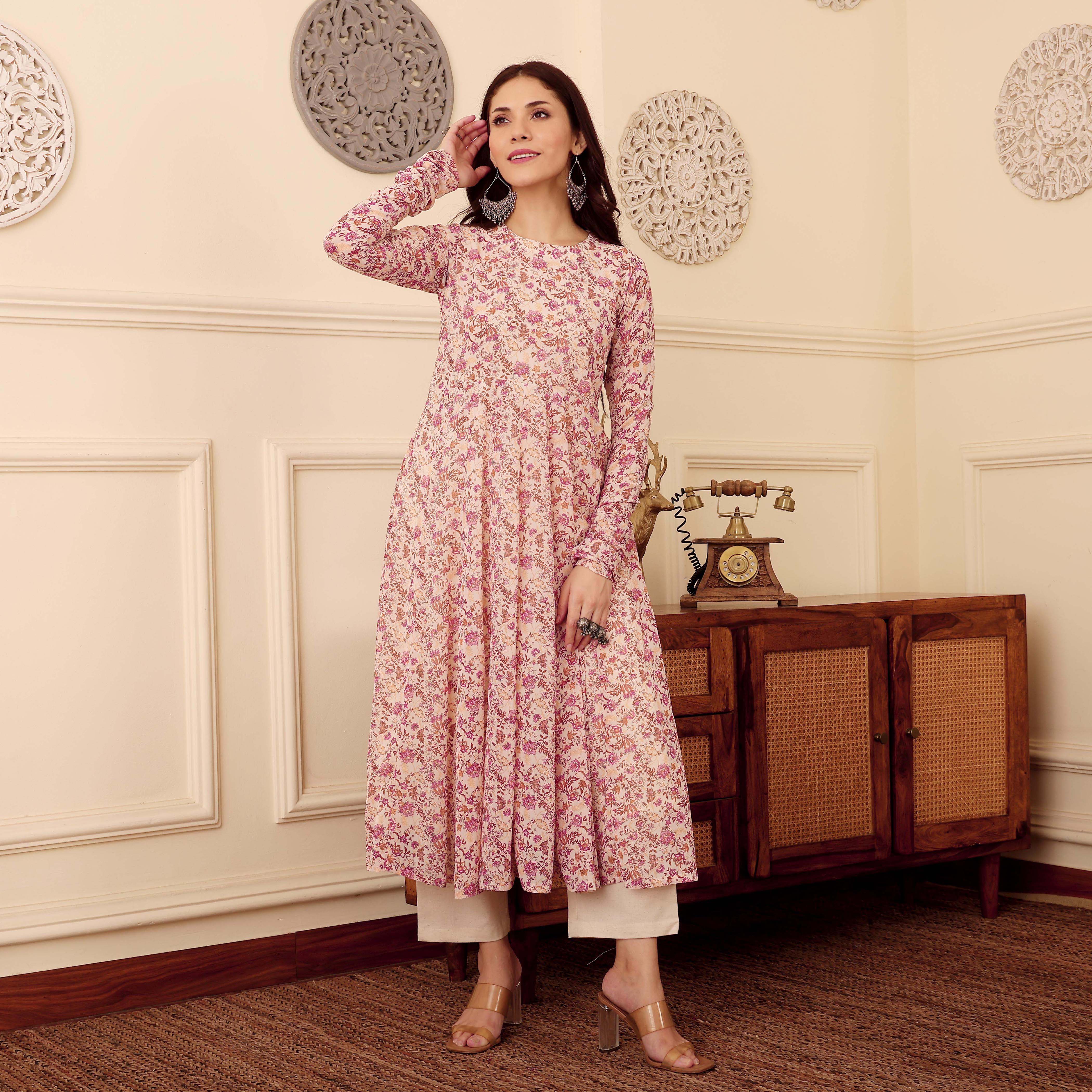 Janika Georgette Kurta