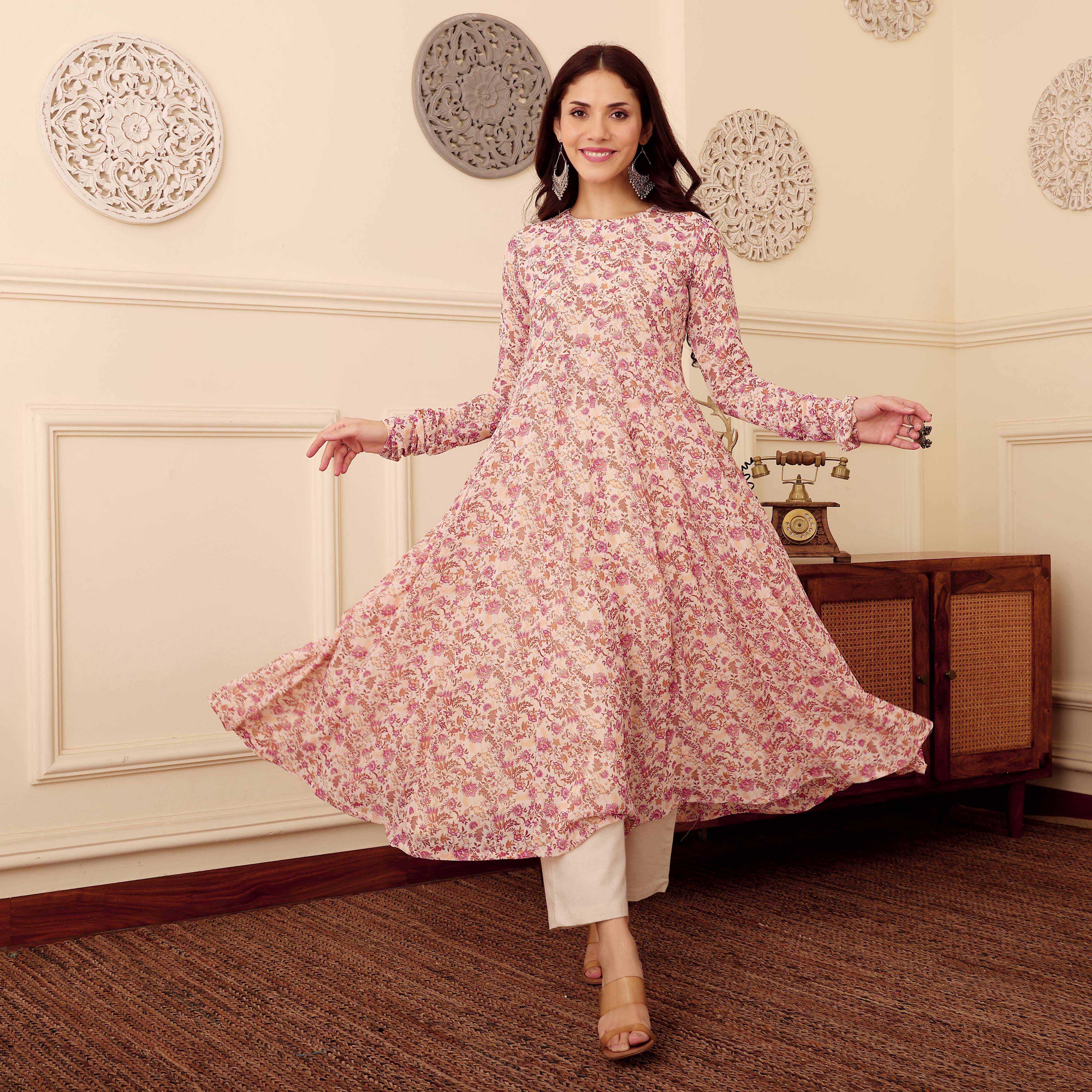 Janika Georgette Kurta