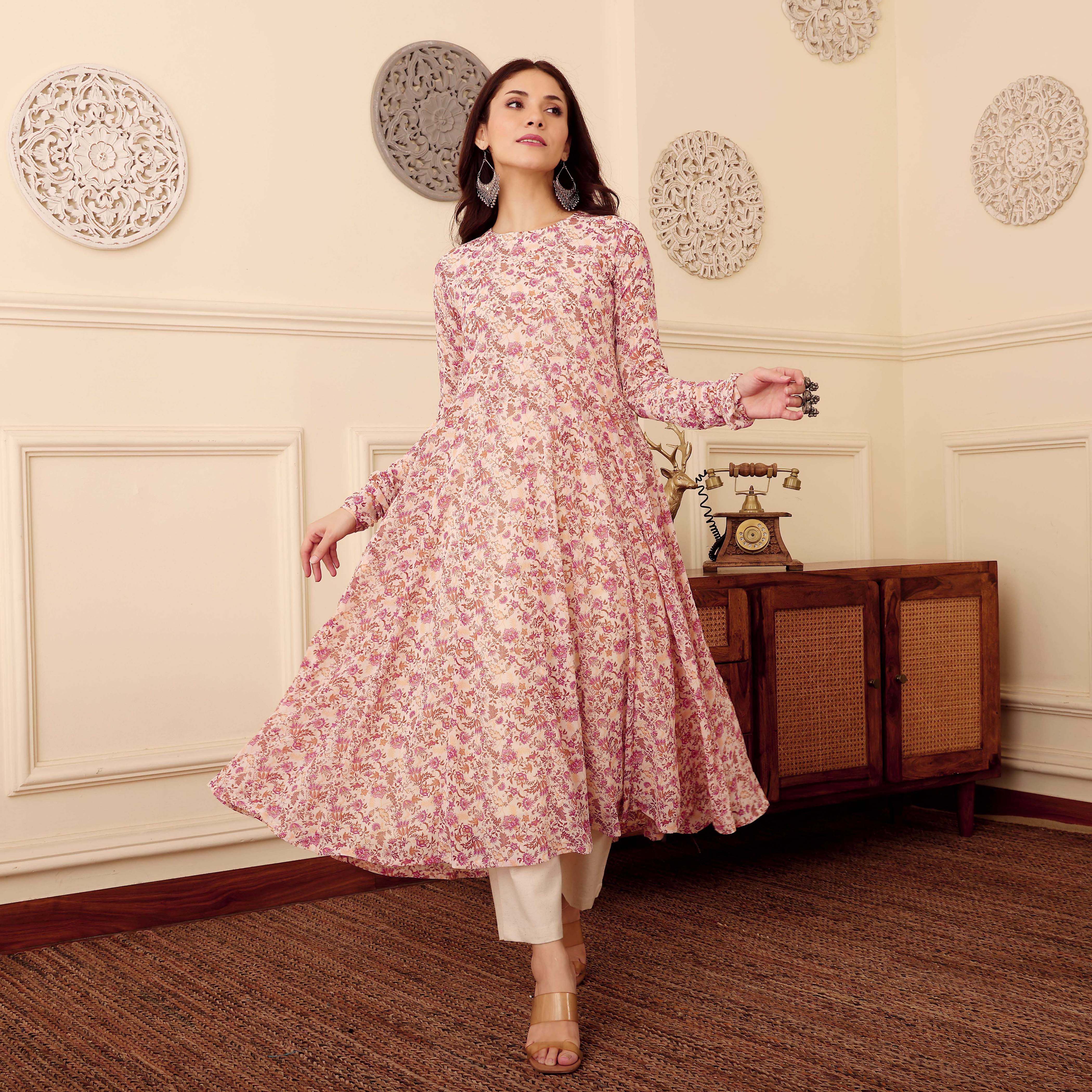 Janika Georgette Kurta