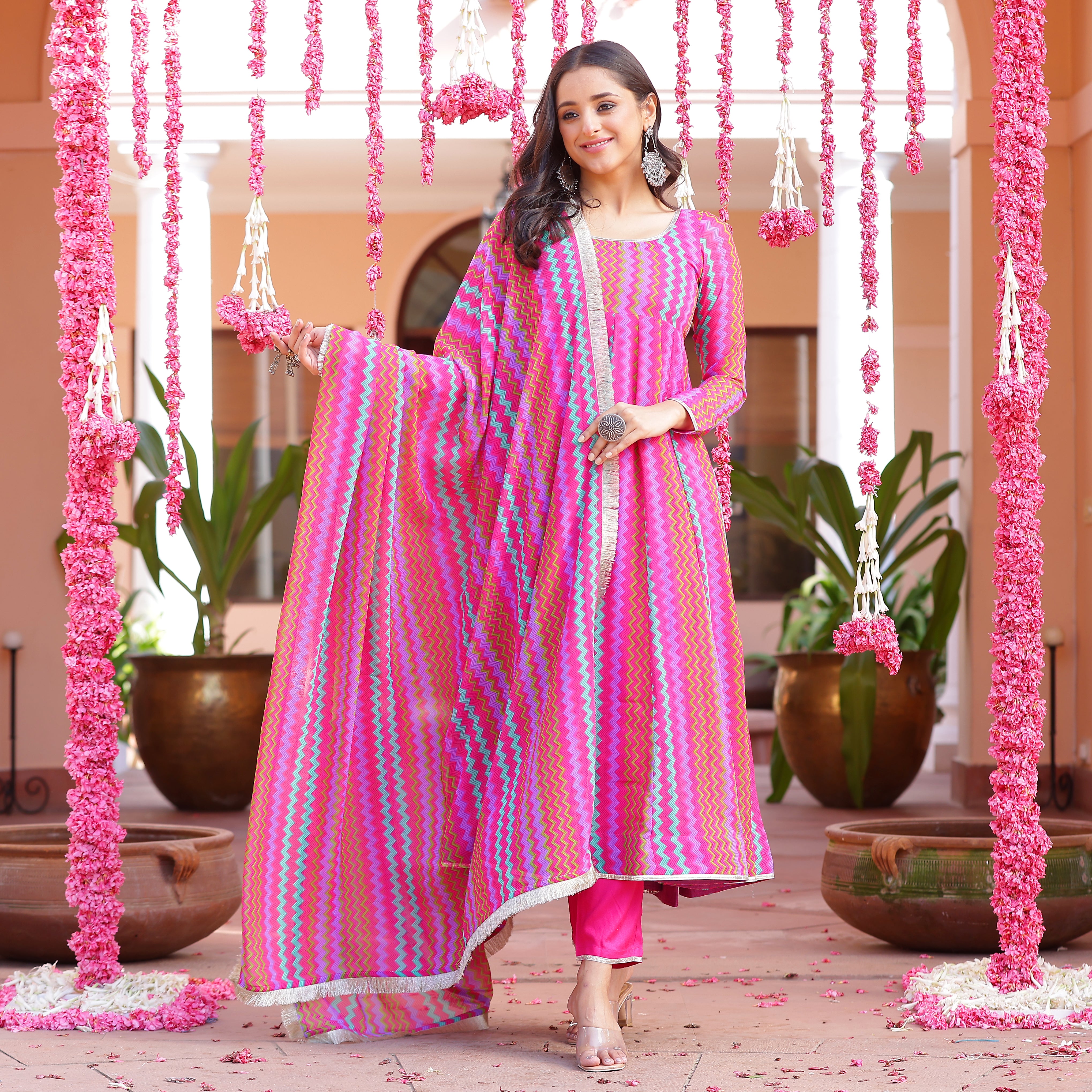 Katyayani pink set