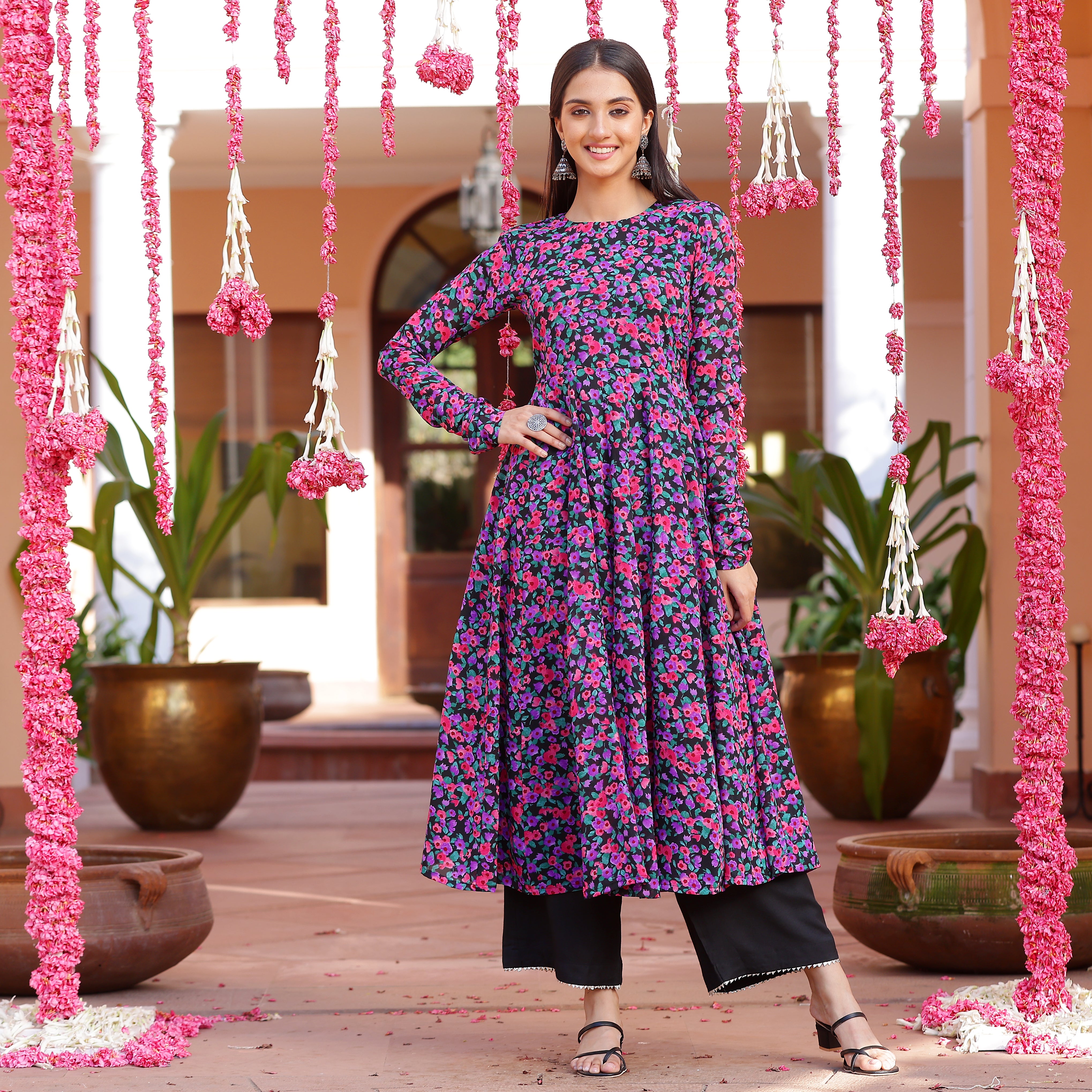 Raina floral kameez