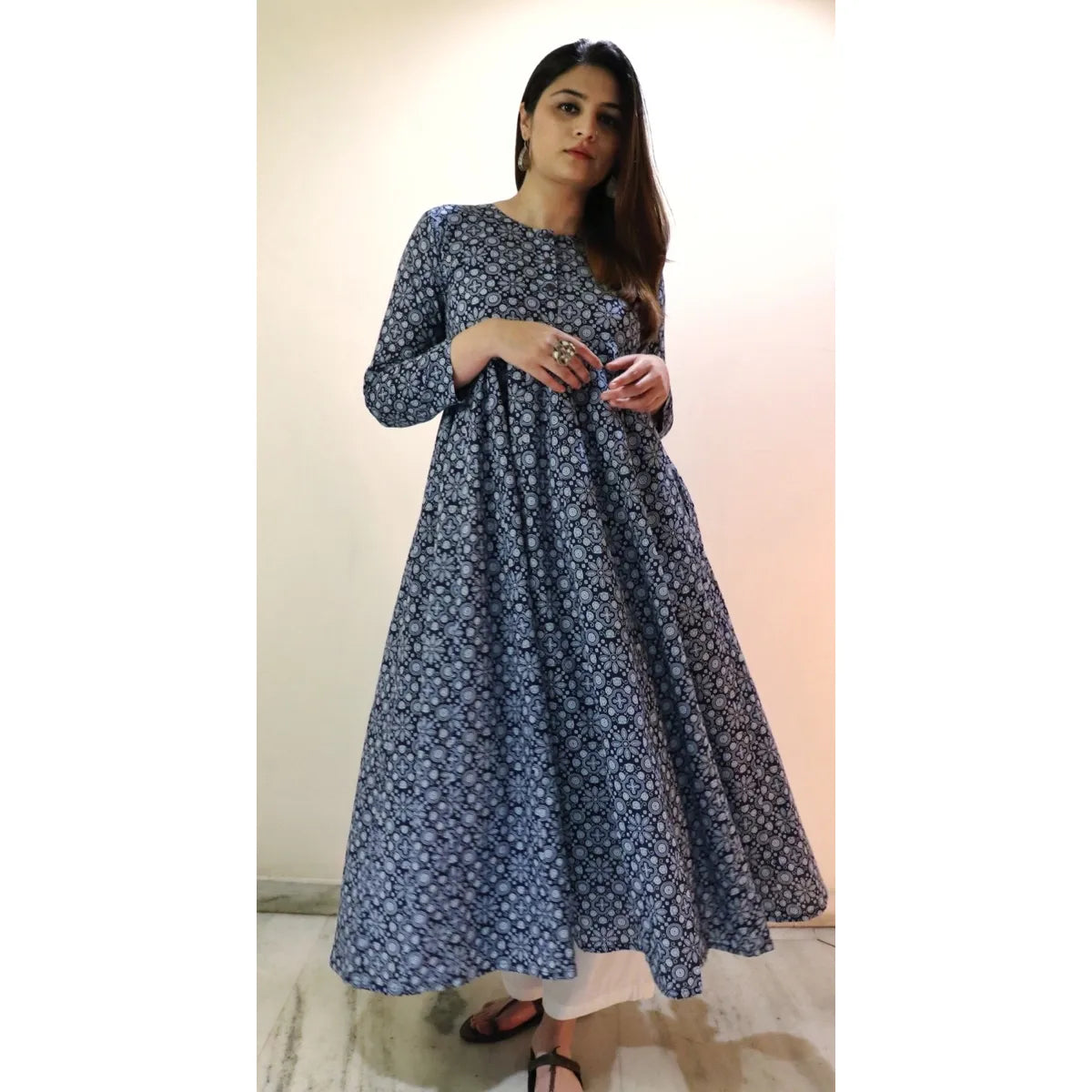 Kanira Ajrakh Kameez