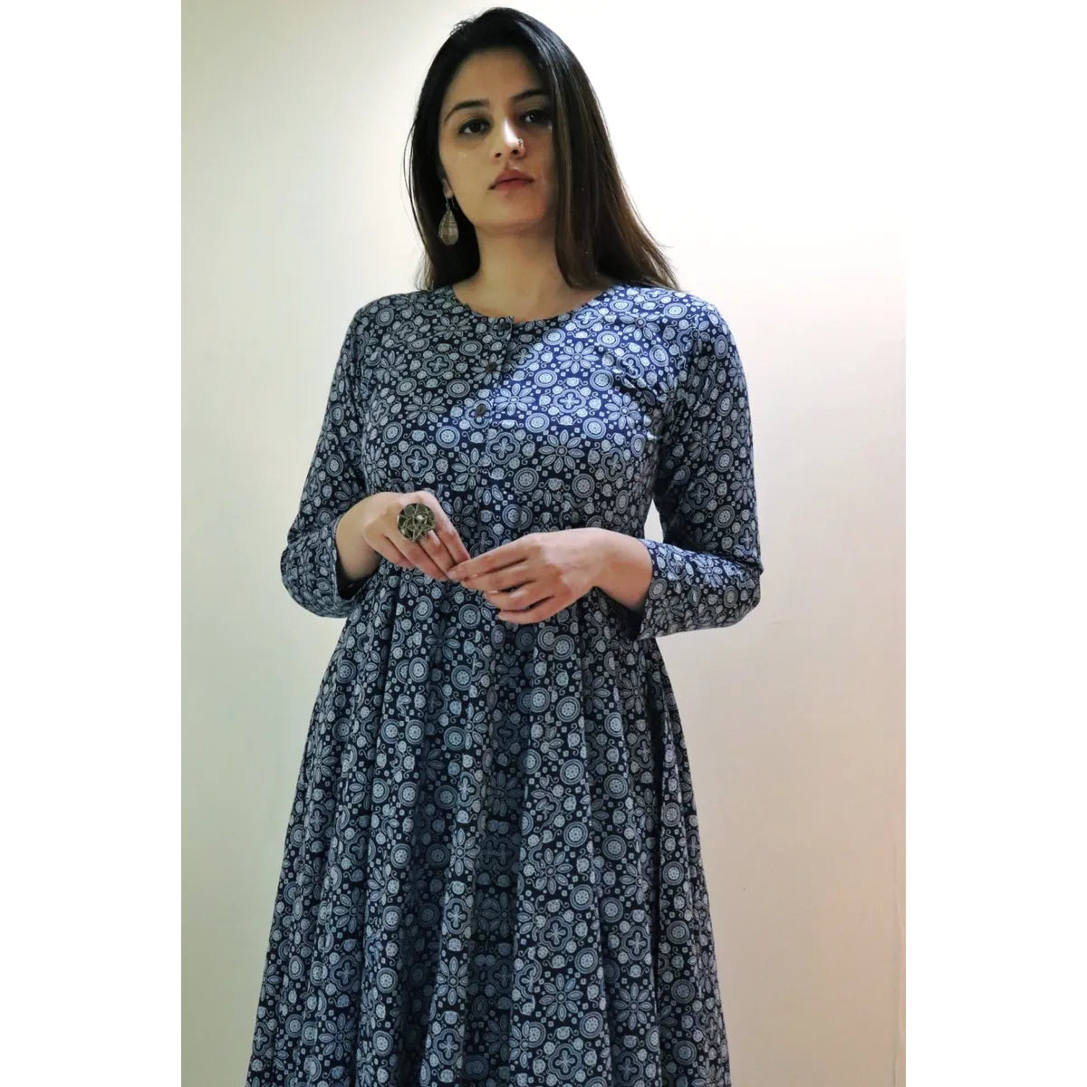 Kanira Ajrakh Kameez