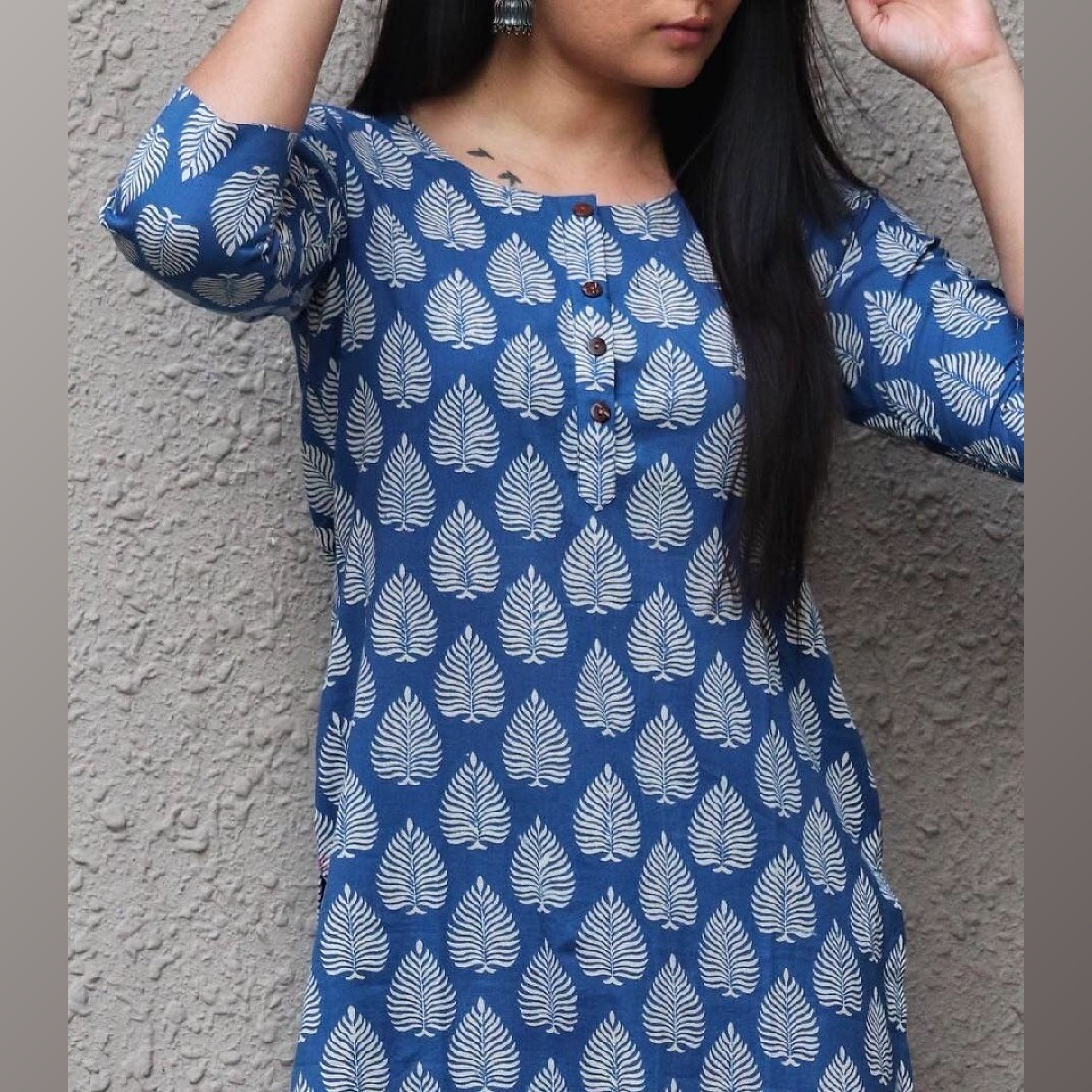 Indigo Nazneen Long Kurta