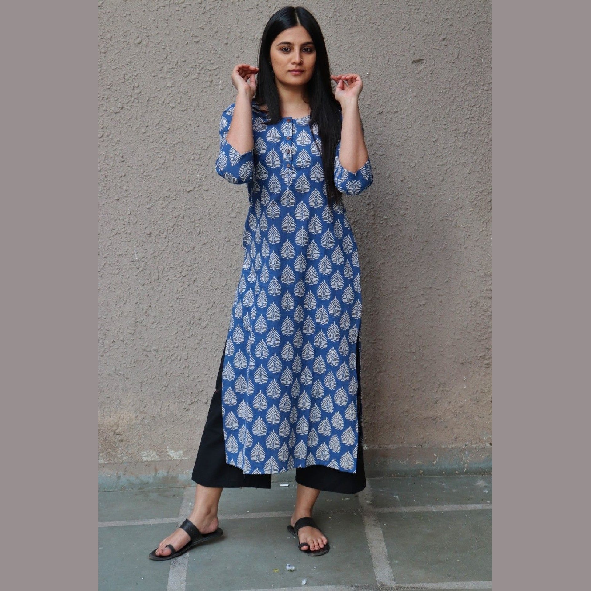 Indigo Nazneen Long Kurta