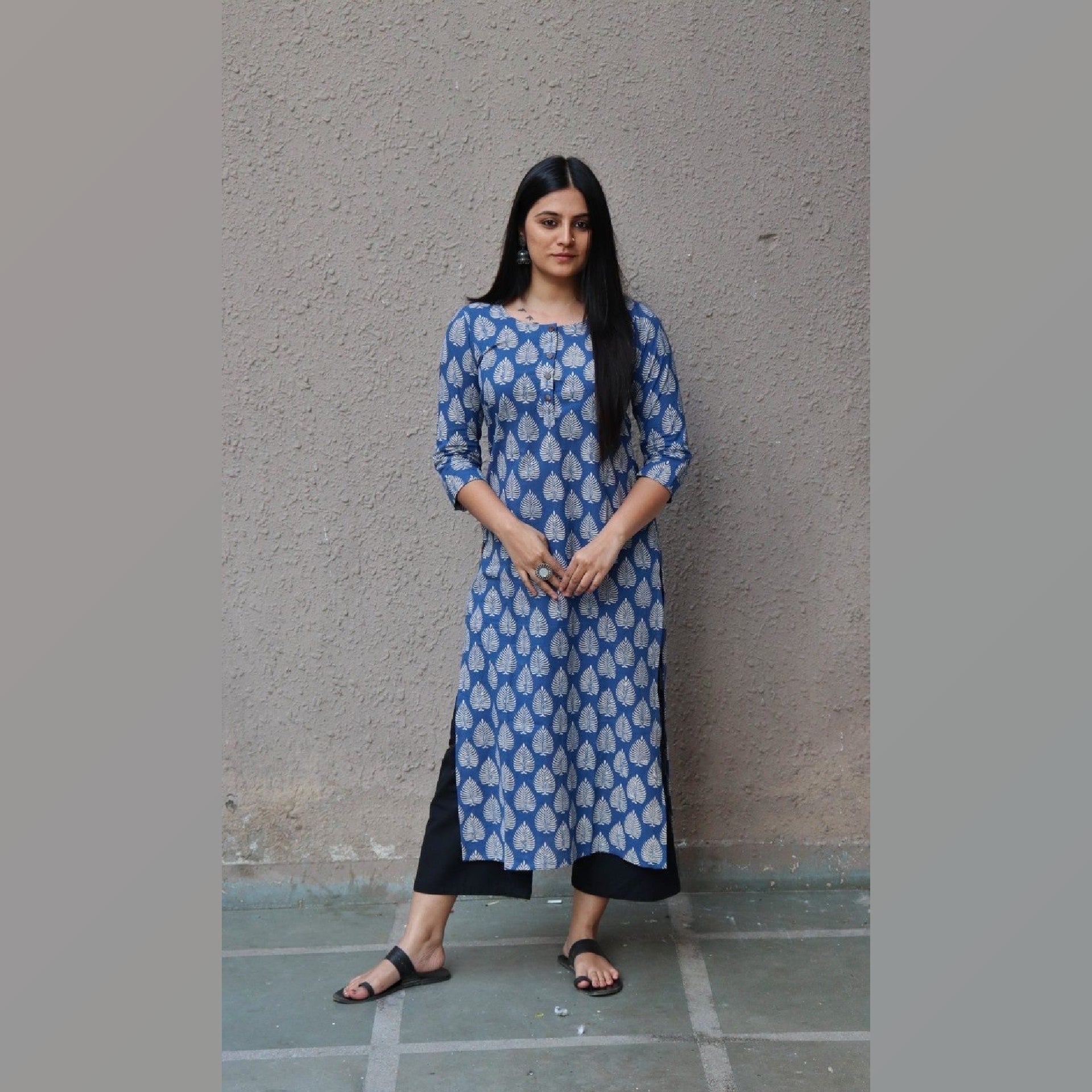 Indigo Nazneen Long Kurta