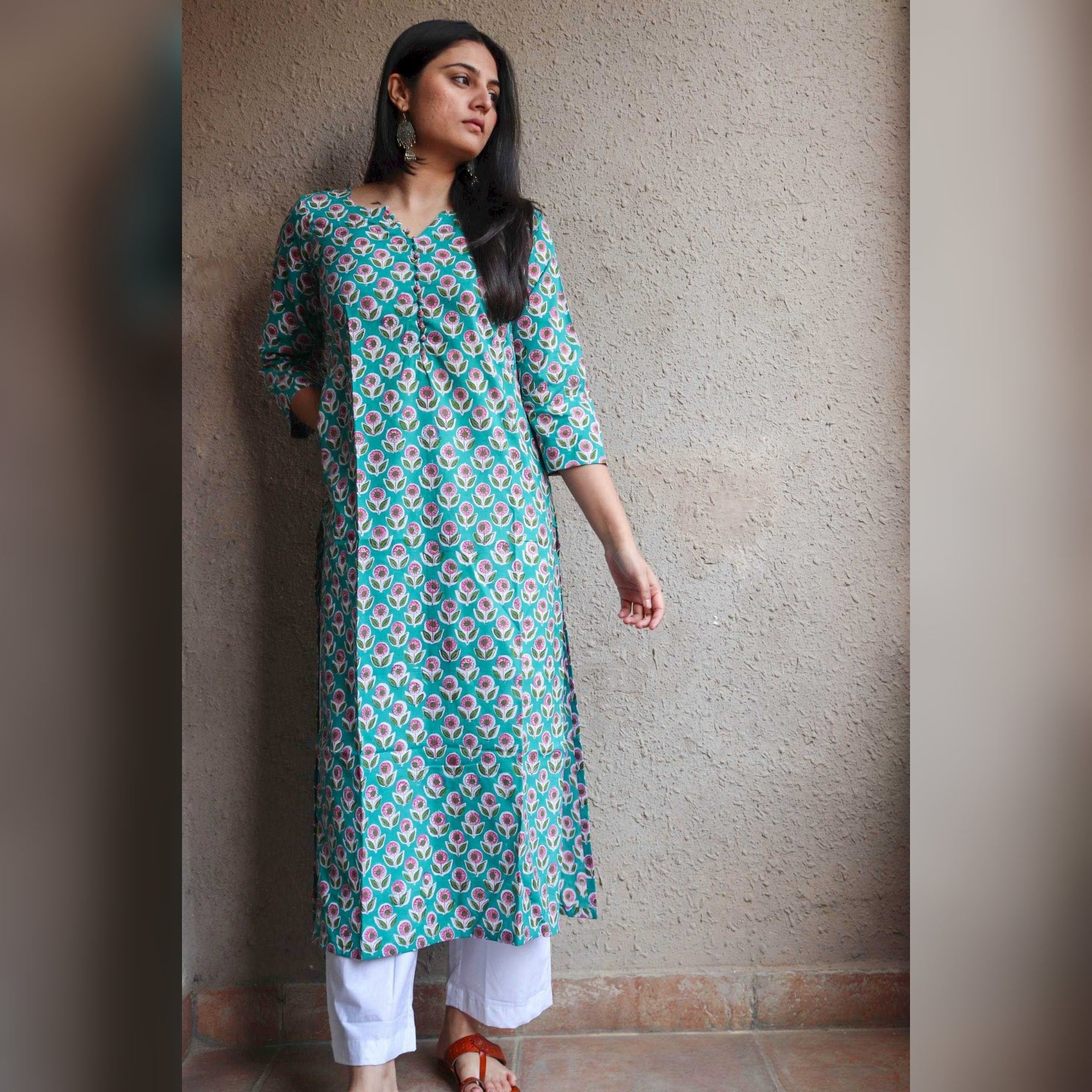 Gulsana Straigth Block Print Kurta
