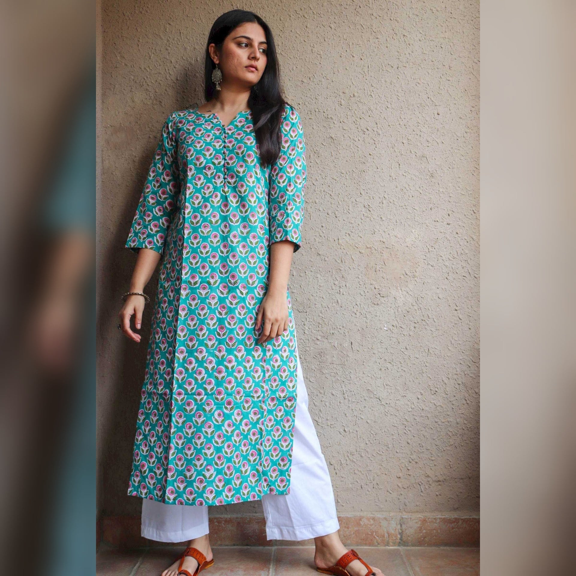 Gulsana Straigth Block Print Kurta
