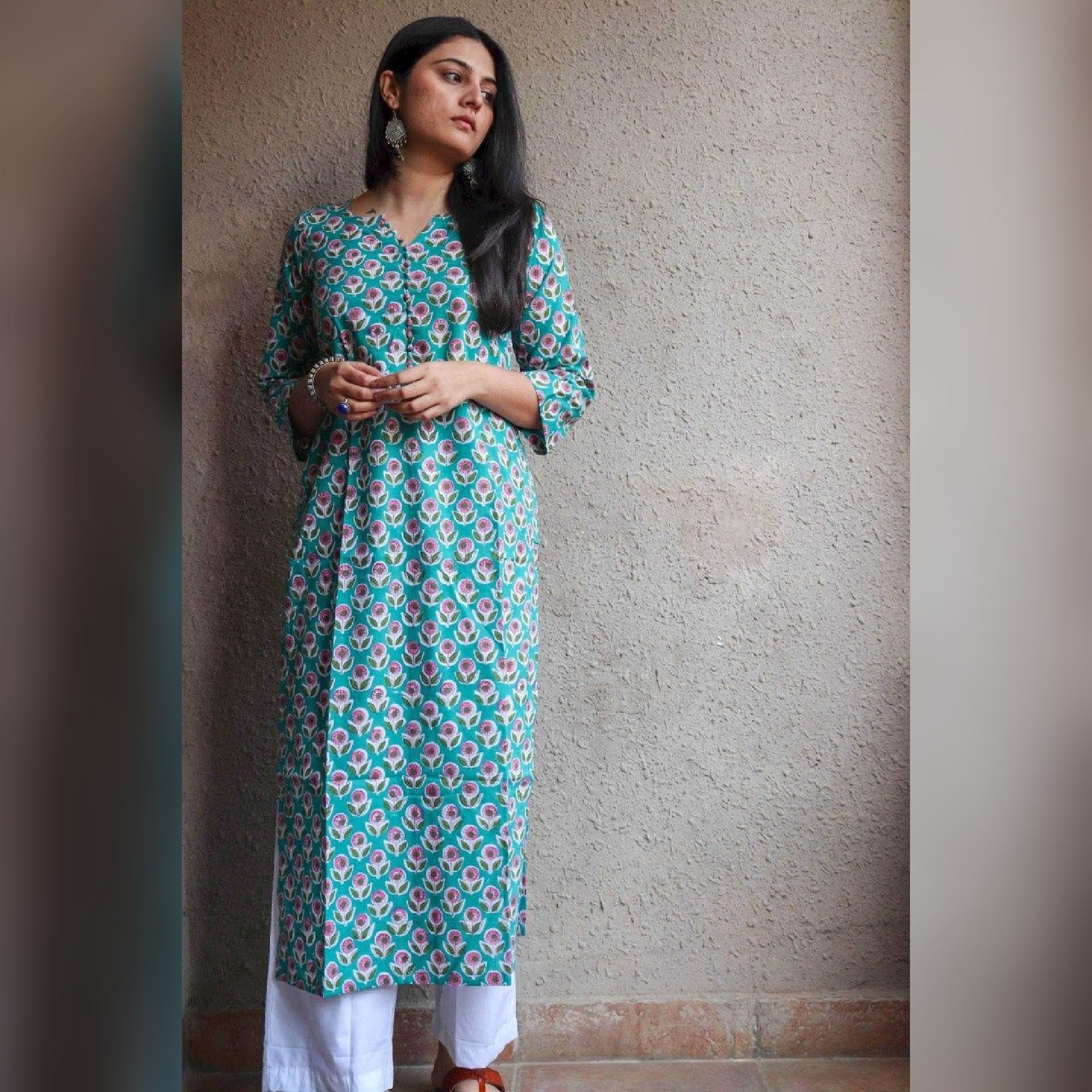 Gulsana Straigth Block Print Kurta