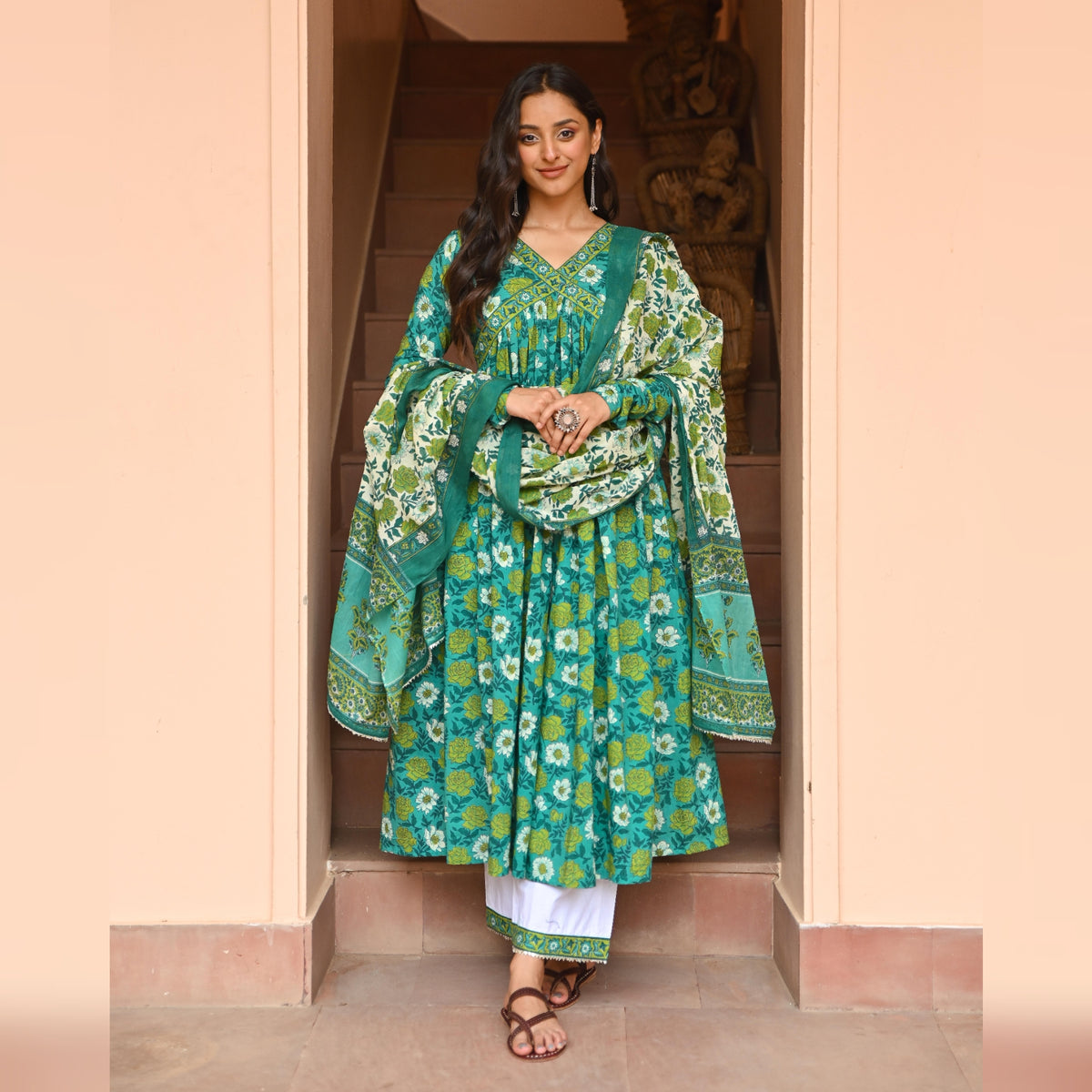 Pavika Side Slit Cotton Set – Kameez.co